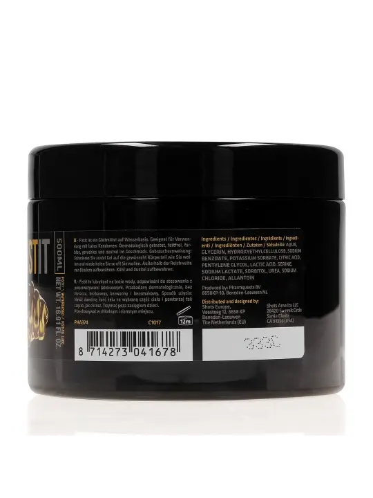 LUBRIFICANTE À BASE DE ÁGUA PARA FISTING 17 FL OZ 500 ML FIST IT 