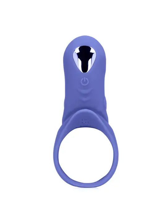 ANEL PARA O PÉNIS COM VIBRAÇÃO E ESTIMULADOR DE CLITÓRIS AZUL LOVELINE