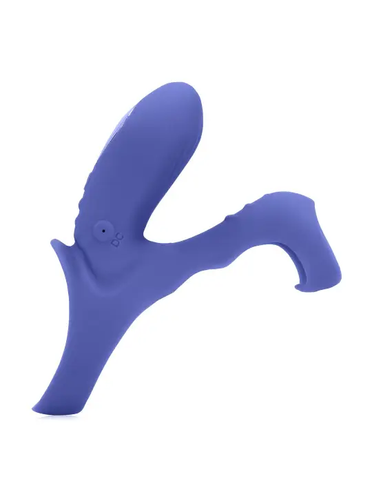 ANEL PARA O PÉNIS COM VIBRAÇÃO E ESTIMULADOR DE CLITÓRIS AZUL LOVELINE