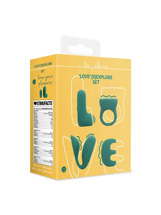 CONJUNTO DE BALA COM 4 ACESSÓRIOS LOVE' (S)EXPLORE VERDE LOVELINE