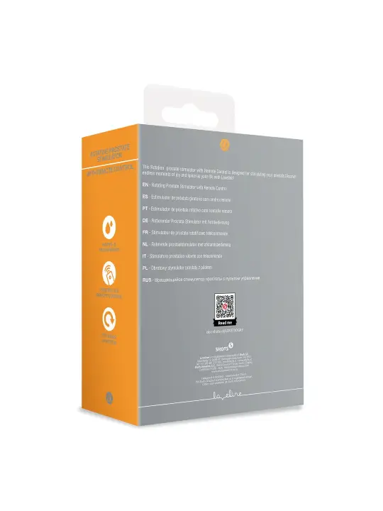 ESTIMULADOR DE PRÓSTATA COM ROTAÇÃO E COMANDO CINZENTO LOVELINE