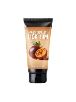 LUBRIFICANTE BEIJÁVEL COM SABOR A MARACUJÁ LICK HIM 1.7 FL OZ 50 ML PHARMQUESTS 