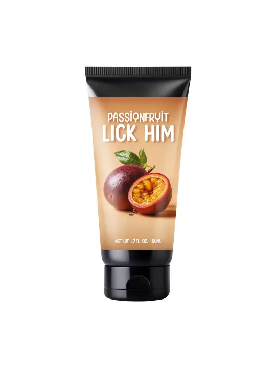 LUBRIFICANTE BEIJÁVEL COM SABOR A MARACUJÁ LICK HIM 1.7 FL OZ 50 ML PHARMQUESTS 