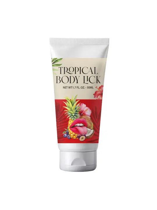 LUBRIFICANTE COM AROMA TROPICAL BODY LICK 1.7 FL OZ 50 ML
