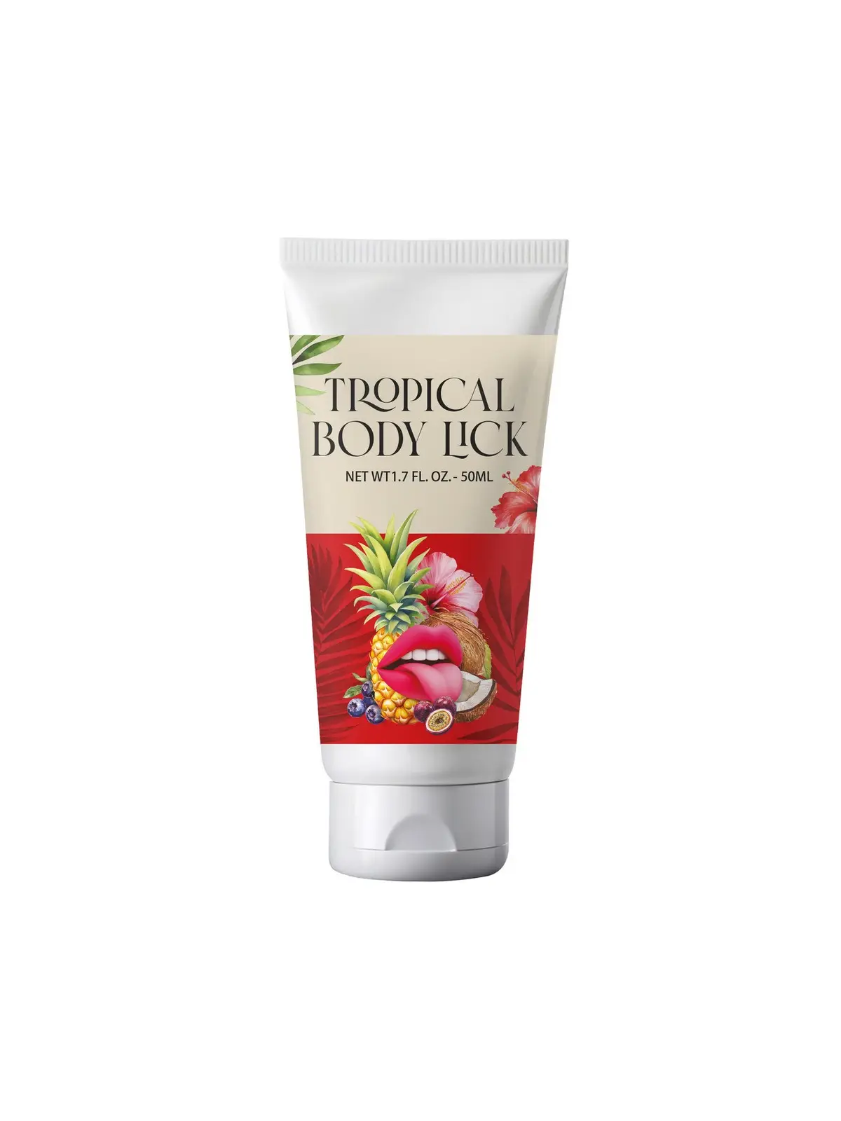 LUBRIFICANTE COM AROMA TROPICAL BODY LICK 1.7 FL OZ 50 ML