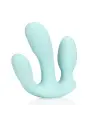 VIBRADOR 3-1 DE SILICONE LIQUIDO BREEZY BLUE LOVELINE