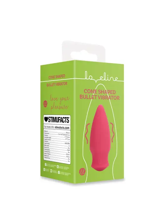 BALA VIBRATÓRIA CÓNICA BLUSHING VERMELHO LOVELINE