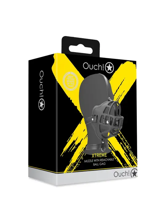 AÇAIME COM MORDAÇA PRETO XTREME OUCH!