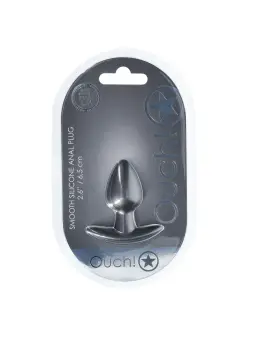 PLUG ANAL SMOOTH SILICONE SMALL 2.6 /6,5 CM GUN METAL OUCH!