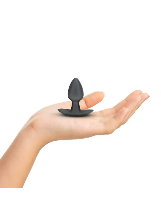 PLUG ANAL SMOOTH SILICONE SMALL 2.6 /6,5 CM GUN METAL OUCH!