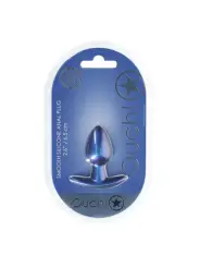 PLUG ANAL SMOOTH SILICONE SMALL 2.6 /6,5 CM METALLIC BLUE OUCH!