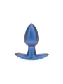 PLUG ANAL SMOOTH SILICONE SMALL 2.6 /6,5 CM METALLIC BLUE OUCH!