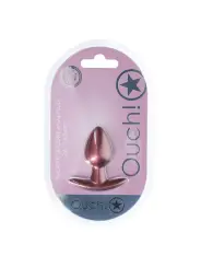PLUG ANAL SMOOTH SILICONE SMALL 2.6 /6,5 CM ROSE GOLD OUCH!
