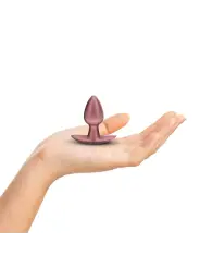 PLUG ANAL SMOOTH SILICONE SMALL 2.6 /6,5 CM ROSE GOLD OUCH!