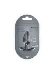 PLUG ANAL SMOOTH SILICONE MEDIUM 3,1 /7,9 CM GUN METAL OUCH!