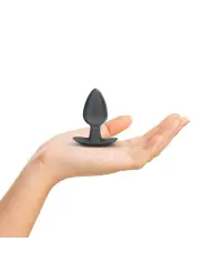 PLUG ANAL SMOOTH SILICONE MEDIUM 3,1 /7,9 CM GUN METAL OUCH!