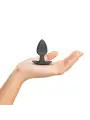 PLUG ANAL SMOOTH SILICONE MEDIUM 3,1 /7,9 CM GUN METAL OUCH!