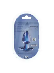 PLUG ANAL SMOOTH SILICONE MEDIUM 3,1 /7,9 CM METALLIC BLUE OUCH!