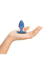 PLUG ANAL SMOOTH SILICONE MEDIUM 3,1 /7,9 CM METALLIC BLUE OUCH!