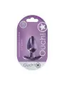 PLUG ANAL SMOOTH SILICONE MEDIUM 3,1 /7,9 CM METALLIC PURPLE OUCH!