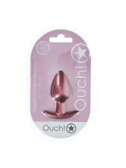 PLUG ANAL SMOOTH SILICONE MEDIUM 3,1 /7,9 CM ROSE GOLD OUCH!
