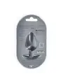 PLUG ANAL SMOOTH SILICONE LARGE 3,5 /8,9 CM GUN METAL OUCH!