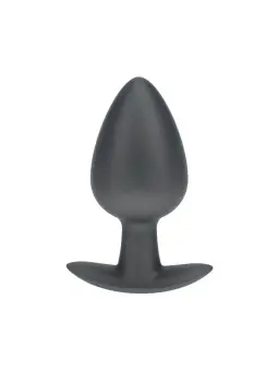 PLUG ANAL SMOOTH SILICONE LARGE 3,5 /8,9 CM GUN METAL OUCH!