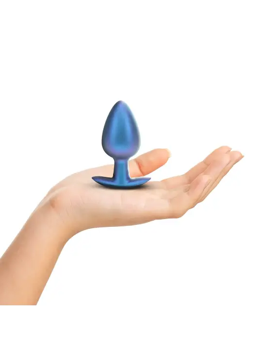 PLUG ANAL SMOOTH SILICONE LARGE 3,5 /8,9 CM METALLIC BLUE OUCH!