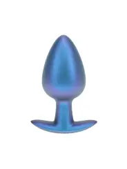 PLUG ANAL SMOOTH SILICONE LARGE 3,5 /8,9 CM METALLIC BLUE OUCH!