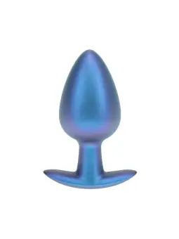 PLUG ANAL SMOOTH SILICONE LARGE 3,5 /8,9 CM METALLIC BLUE OUCH!