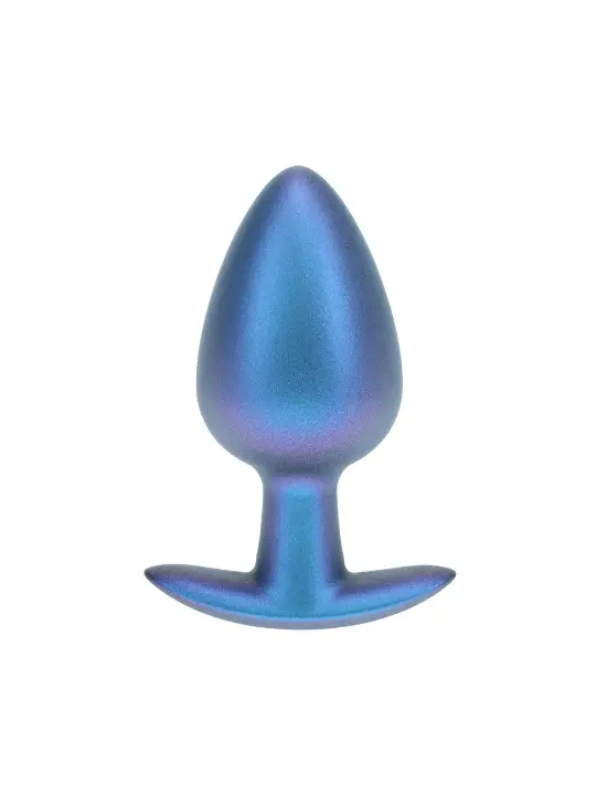 PLUG ANAL SMOOTH SILICONE LARGE 3,5 /8,9 CM METALLIC BLUE OUCH!