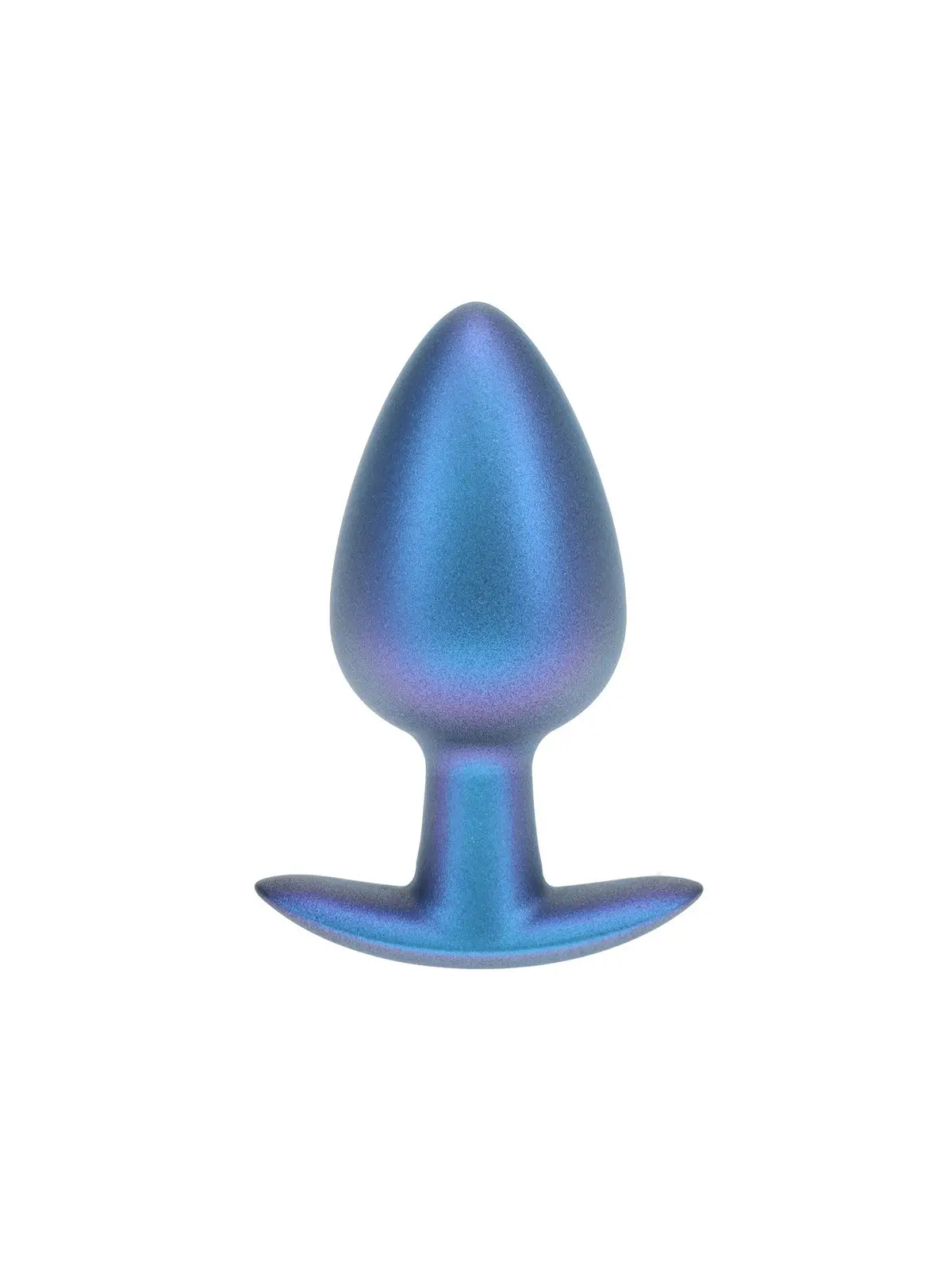 PLUG ANAL SMOOTH SILICONE LARGE 3,5 /8,9 CM METALLIC BLUE OUCH!