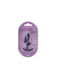 PLUG ANAL SMOOTH SILICONE LARGE 3,5 /8,9 CM METALLIC PURPLE OUCH!