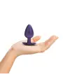 PLUG ANAL SMOOTH SILICONE LARGE 3,5 /8,9 CM METALLIC PURPLE OUCH!