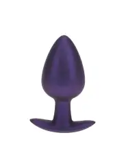PLUG ANAL SMOOTH SILICONE LARGE 3,5 /8,9 CM METALLIC PURPLE OUCH!