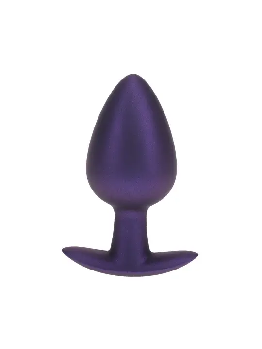 PLUG ANAL SMOOTH SILICONE LARGE 3,5 /8,9 CM METALLIC PURPLE OUCH!