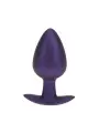 PLUG ANAL SMOOTH SILICONE LARGE 3,5 /8,9 CM METALLIC PURPLE OUCH!