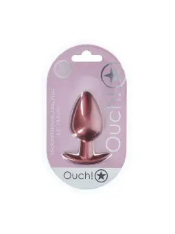 PLUG ANAL SMOOTH SILICONE LARGE 3,5 /8,9 CM ROSE GOLD OUCH!