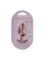 PLUG ANAL SMOOTH SILICONE LARGE 3,5 /8,9 CM ROSE GOLD OUCH!