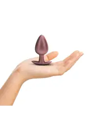 PLUG ANAL SMOOTH SILICONE LARGE 3,5 /8,9 CM ROSE GOLD OUCH!