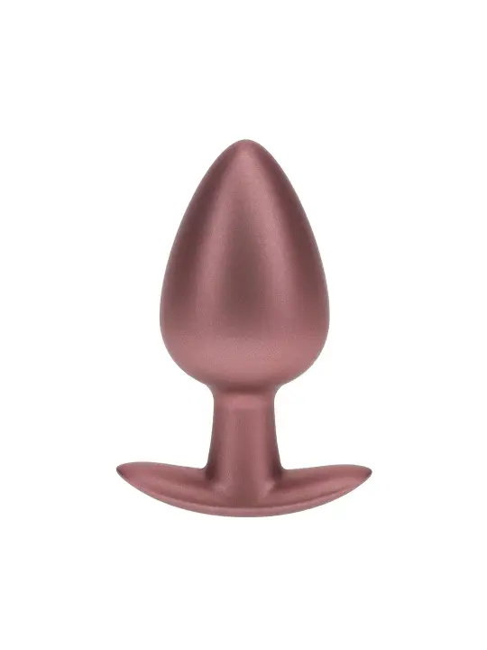 PLUG ANAL SMOOTH SILICONE LARGE 3,5 /8,9 CM ROSE GOLD OUCH!