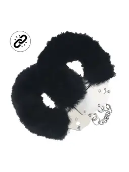 ALGEMAS COM PELÚCIA HEAVY-DUTY FLUFFY PRETAS OUCH!