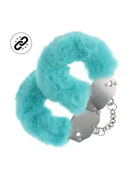 ALGEMAS COM PELÚCIA HEAVY-DUTY FLUFFY AZUL OUCH!
