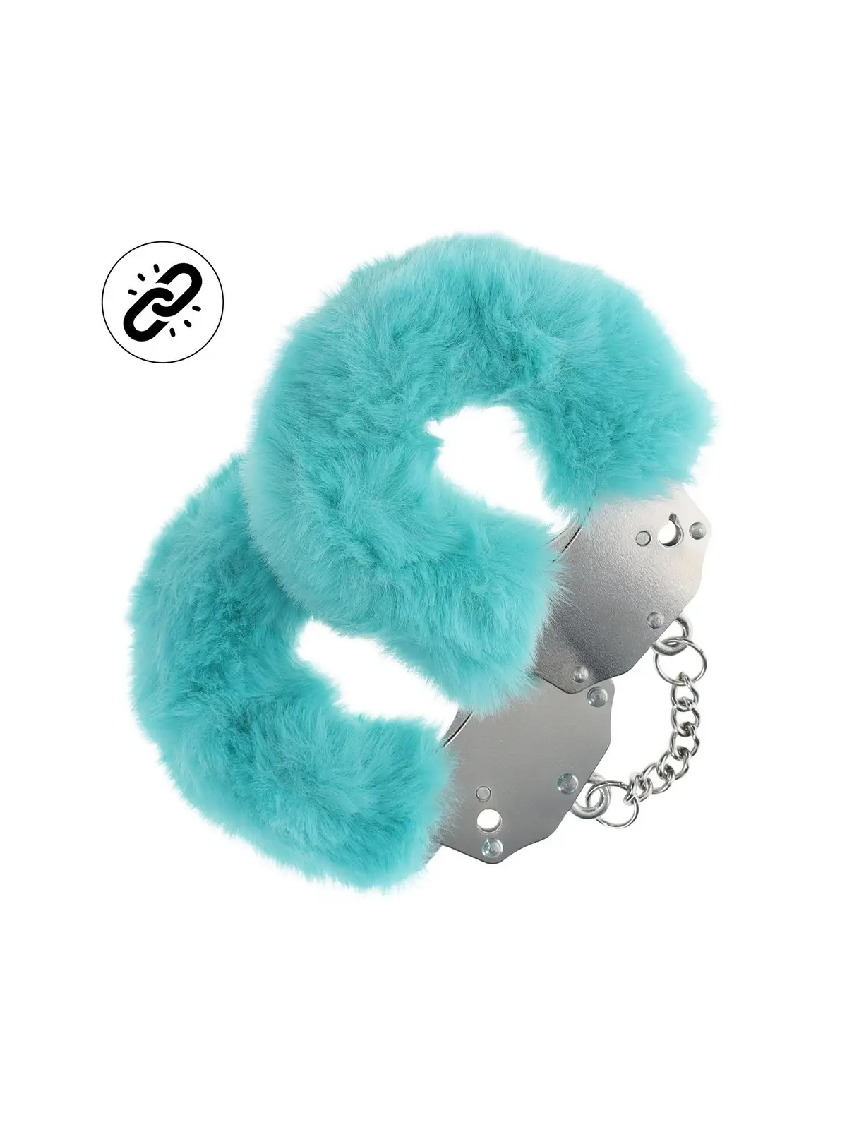 ALGEMAS COM PELÚCIA HEAVY-DUTY FLUFFY AZUL OUCH!