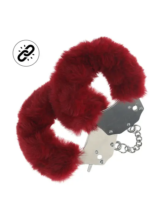 ALGEMAS COM PELÚCIA HEAVY-DUTY FLUFFY BORDÔ OUCH!