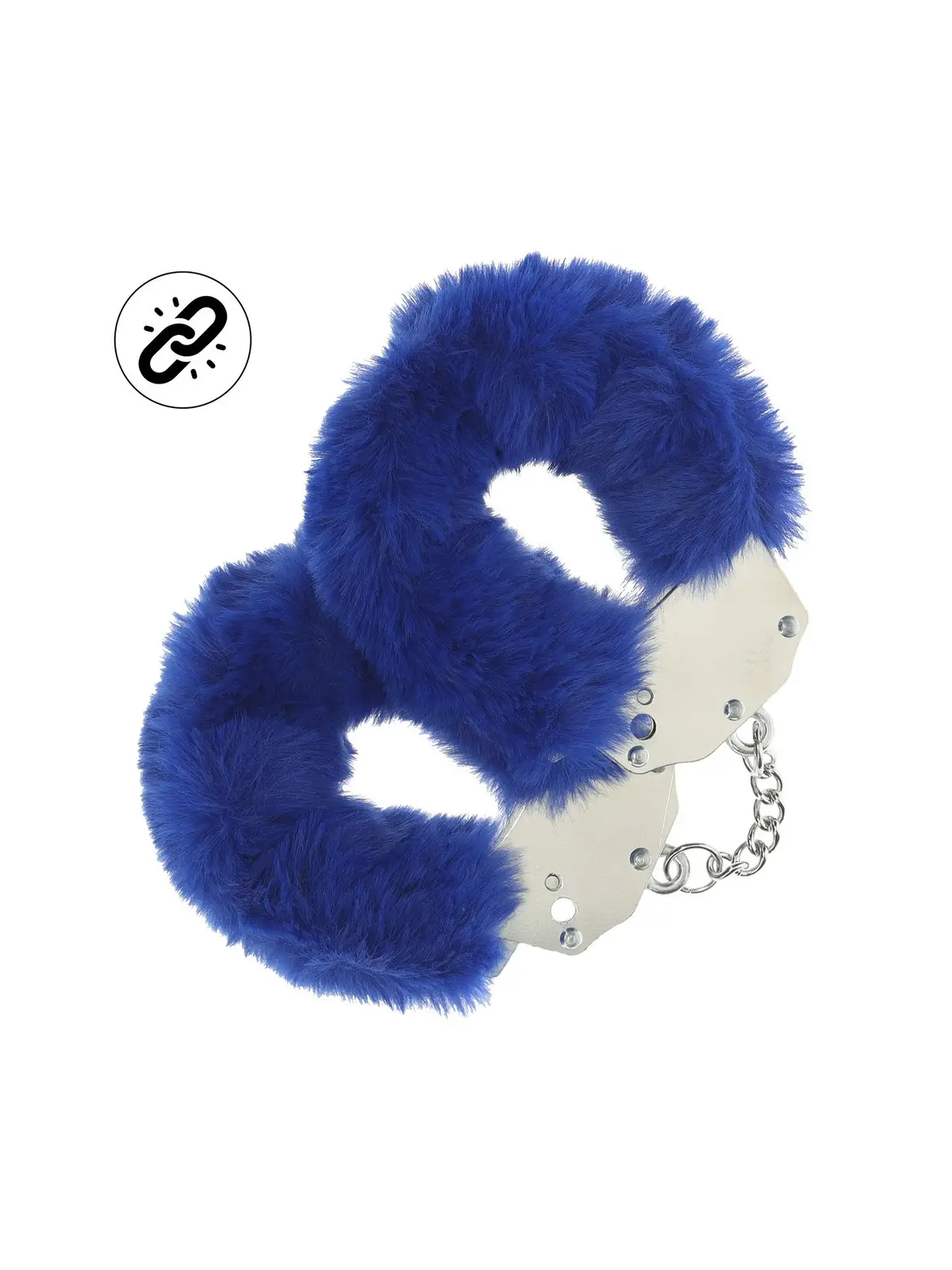 ALGEMAS COM PELÚCIA HEAVY-DUTY FLUFFY NAVY OUCH!