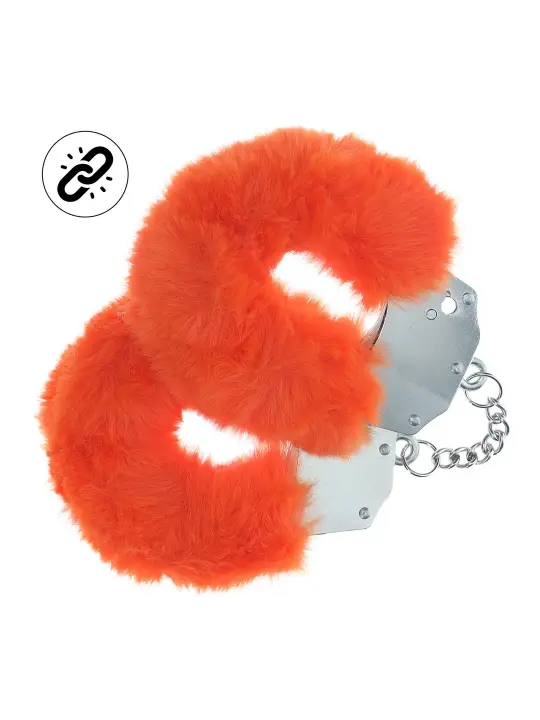 ALGEMAS COM PELÚCIA HEAVY-DUTY FLUFFY LARANJA OUCH!