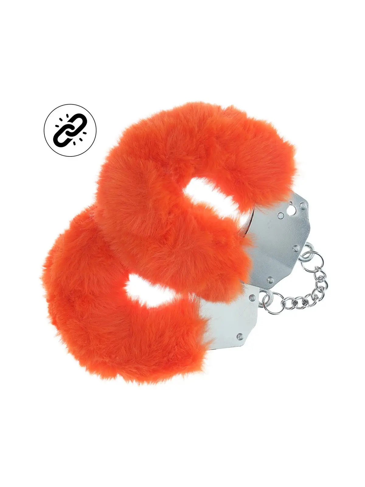 ALGEMAS COM PELÚCIA HEAVY-DUTY FLUFFY LARANJA OUCH!