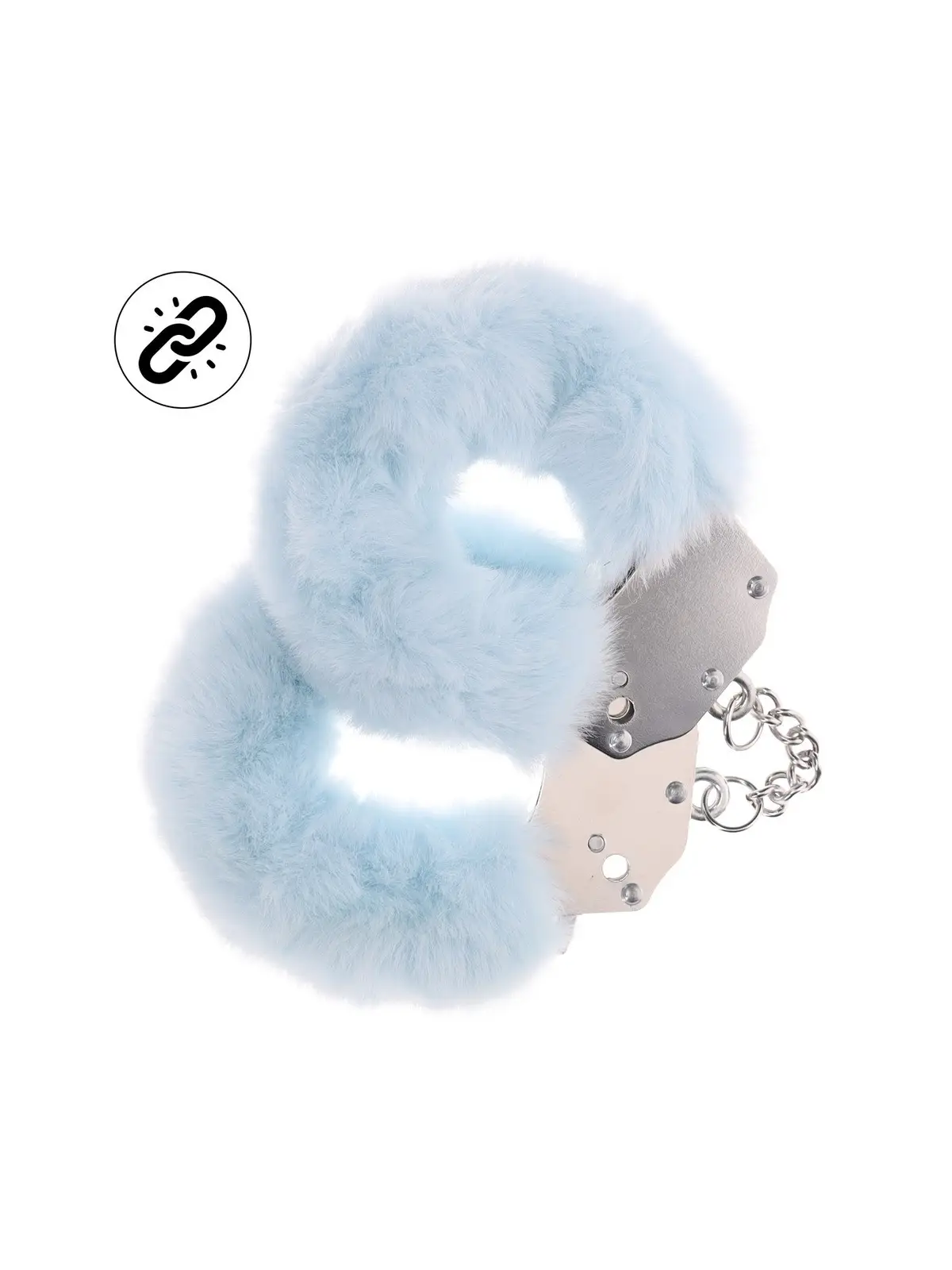 ALGEMAS COM PELÚCIA HEAVY-DUTY FLUFFY POWDER BLUE OUCH!