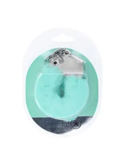 ALGEMAS COM PELÚCIA HEAVY-DUTY FLUFFY POWDER GREEN OUCH!